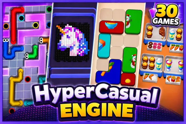 HyperCasual Game Engine - Mobile Puzzle Templates Kit