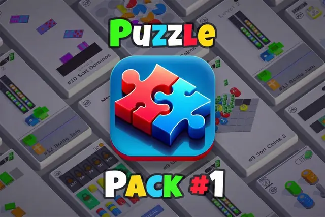 HyperCasual - Puzzle Game Engine Pack #1 - 5 Game Templates