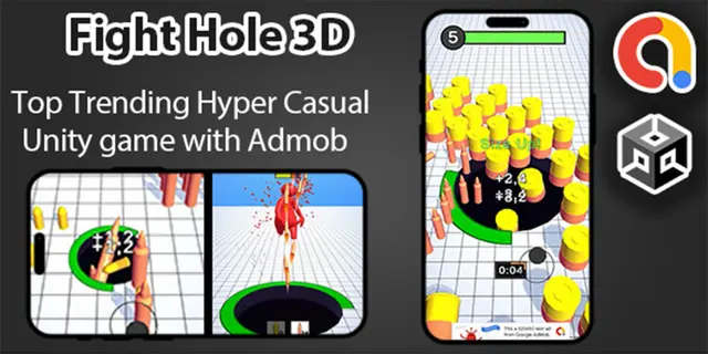 Fight Hole 3D | Hypercasual Unity Game + AdMob