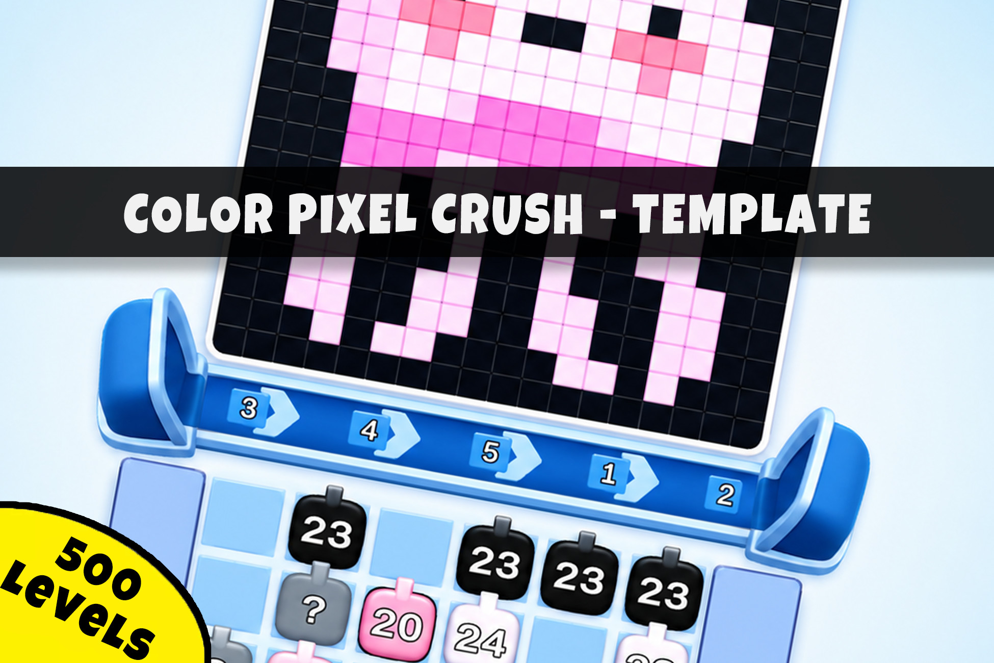 Color Pixel Crush | Puzzle Template + Level Editors
