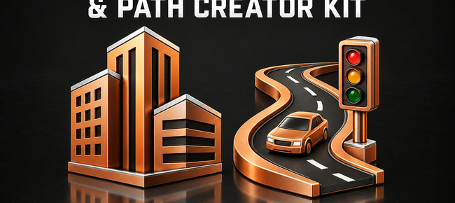 Modular Live City | Building & Traffic Creator Kit