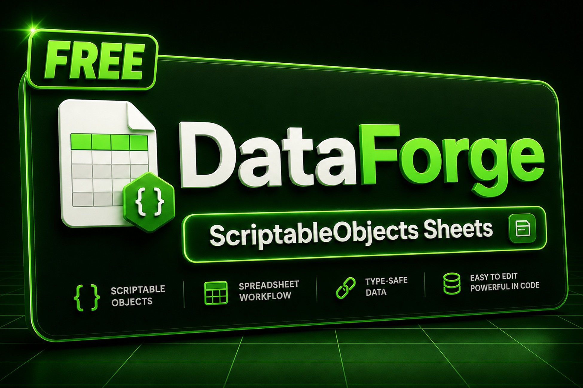 DataForge Lite - ScriptableObject Spreadsheet