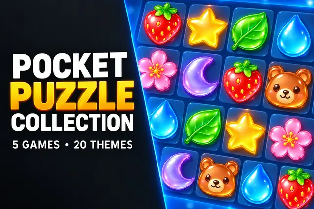 Pocket Puzzle Collection - 5 Games, 20 Themes