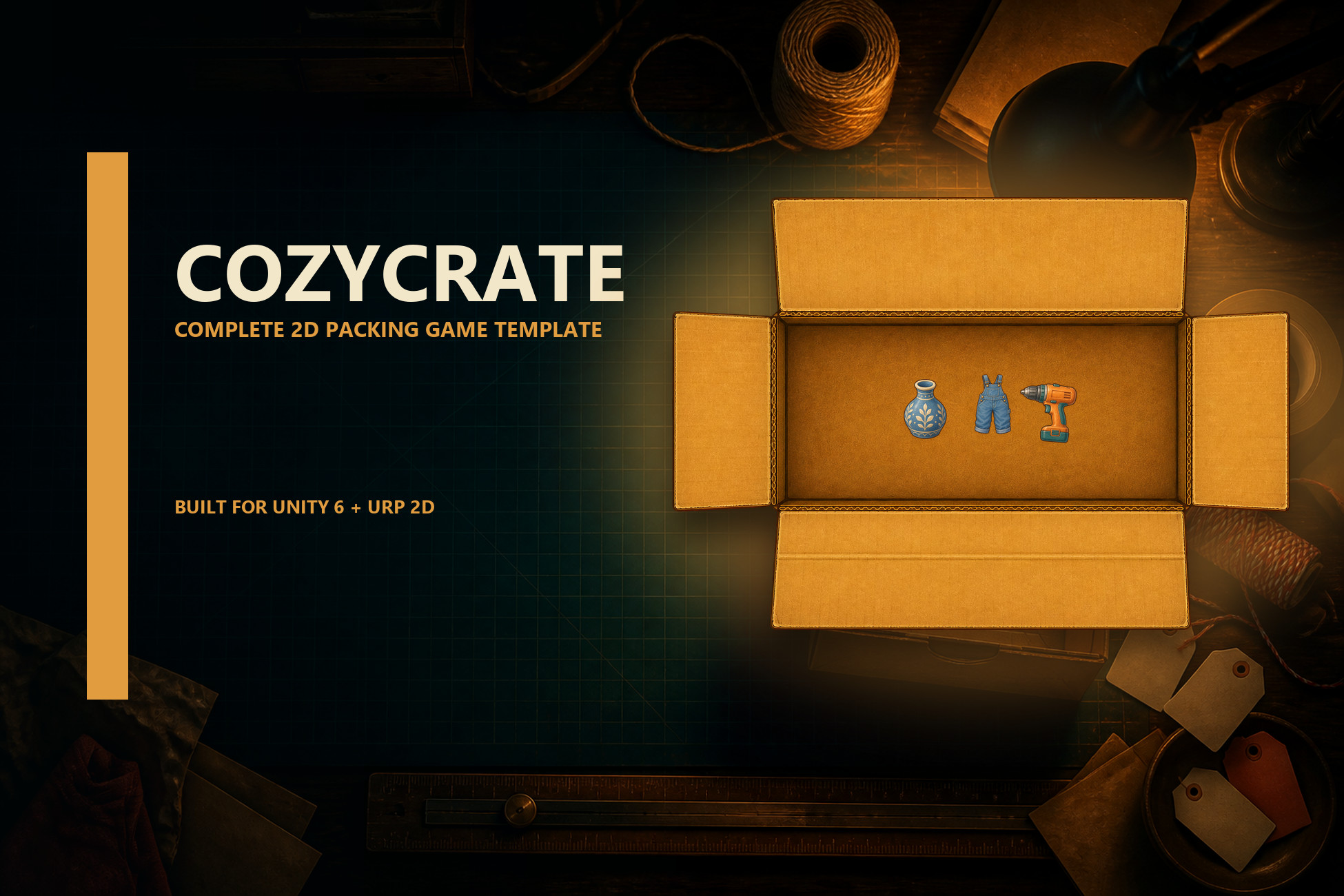 CozyCrate - Complete 2D Packing & Management Game Template