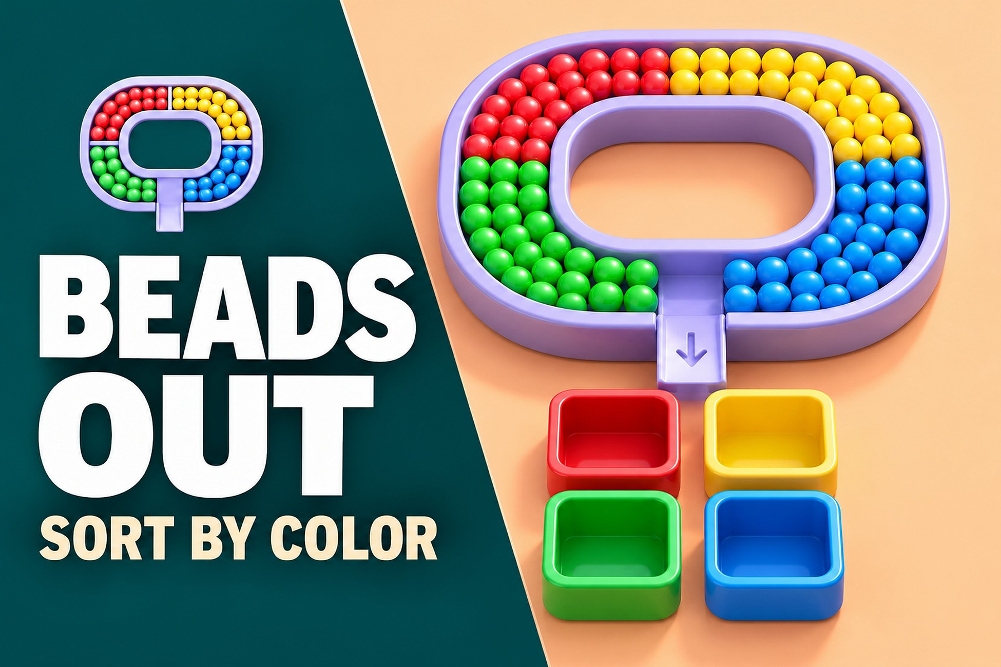 Beads Out | Puzzle Game Template + Level Editors + Ads