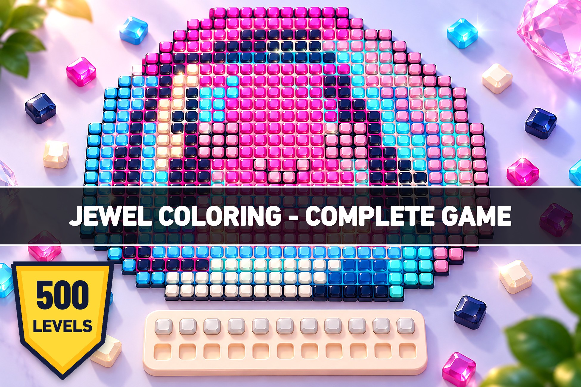 Jewel Coloring | Puzzle Game Template + Level Editors + Ads