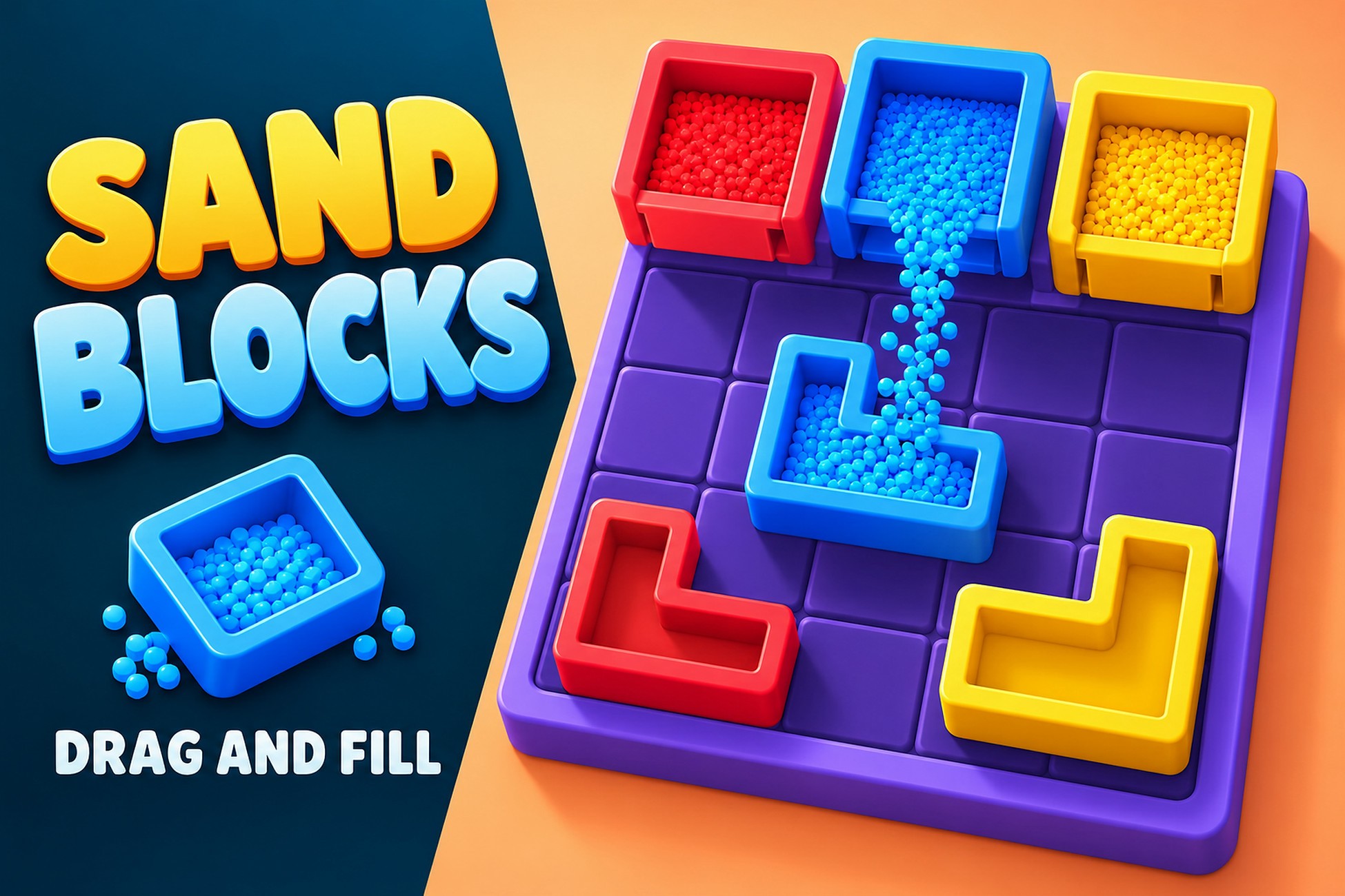 Sand Blocks | Puzzle Game Template + Level Editors + Ads