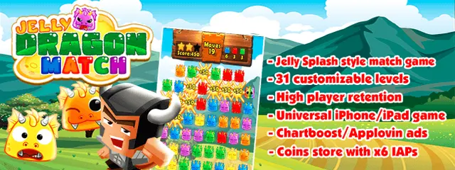 Jelly Dragon Pop – Castle Blitz Match 3 Puzzle Game